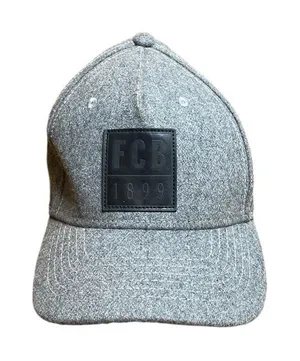 Football Club Barcelona Hat FCB 1899 Grey and black wool and leather thumbnail 1