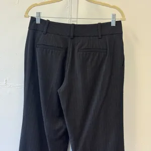 Ann Taylor Womens Pinstripe Wool Blend Wide Leg Dress Pants Grey Size 4 252206 thumbnail 5