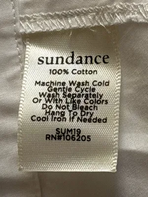 Sundance Avant Garde White Wrap Blouse Size L thumbnail 7