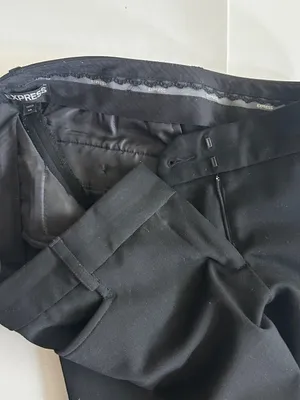 Express black semi flares dress pant with stretch thumbnail 5