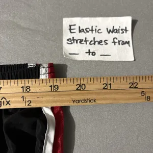 Vtg Y2K Soffe Track Short Size Medium Low Rise Black Red Running Athletic Retro thumbnail 9