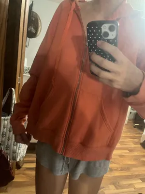 Orange zip up Size M thumbnail 1