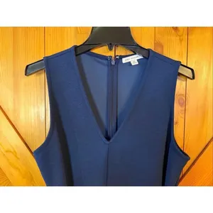 Free Assembly Women's Navy Sleeveless Jumpsuit Tie Waist Pockets Size Medium (66 thumbnail 2