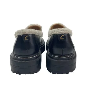 Circus By Sam Edelman Eileen Black Sherpa Slip On Chunky Platform Loafer Shoes 7 thumbnail 3