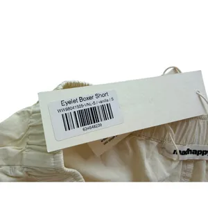 Madhappy Eyelet Boxer Short Size Small Vanilla Cotton Comfort Scallop Edge thumbnail 4