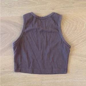 White Fox Cropped Rib Top Society Size S Brown thumbnail 3