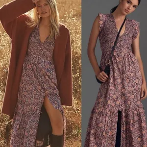 Anthropologie The Peregrine Midi Dress Size XS thumbnail 3