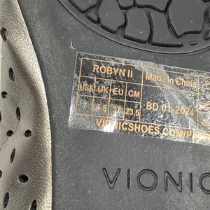 Vionic Caroll Ballet Flat Gunmetal Metallic Perforated Leather Orthotic Shoes 7 thumbnail 11