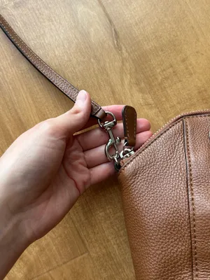 Coach Park Leather Mini Satchel, Saddle Brown Pebble Leather, Crossbody Strap thumbnail 4
