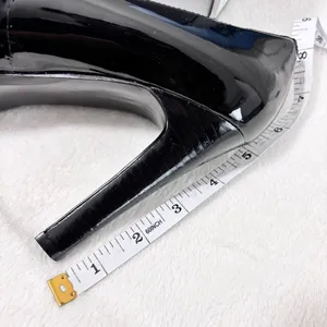 Nine West Black Peep Toe Heels Patent Upper Leather Open Toe Heels Pumps Size 9M thumbnail 13