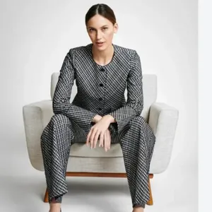 NWT SPANX Ponte Lady Jacket Jacquard # 21039R thumbnail 3