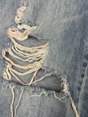 Judy Blue 90s Straight Jeans 3/26 High Rise Distressed Raw Hem Light Wash thumbnail 4