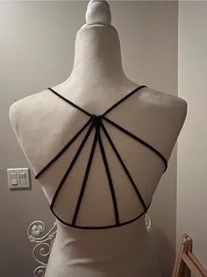 Intimately free people black strappy back bralette thumbnail 2