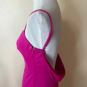 Katie May Damn Gina Low Back Gown dress in electric pink WOMENS SMALL thumbnail 6