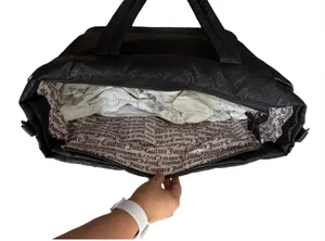 NEW Juicy Couture Black Monogram XL Travel Weekender Tote Bag thumbnail 9