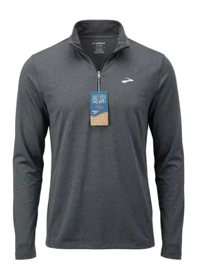 Brooks Dash 1/2 Zip 2.0 Running Top Heather Black XL 221651090-040 NWT Womens thumbnail 1