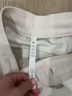 Beige Lululemon Joggers Cream Cinched thumbnail 3