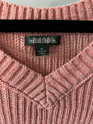 Wild Fable Pink cropped sweater thumbnail 3