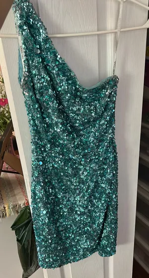 Sherri Hill Dress Homecoming Blue thumbnail 1