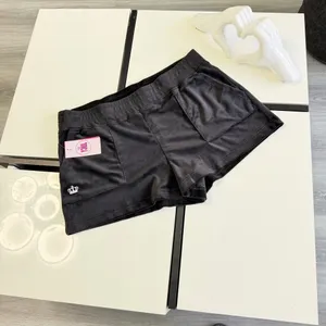 NWT Juicy Couture Women's Black Velour Shorts - Size Large 🖤✨ thumbnail 5