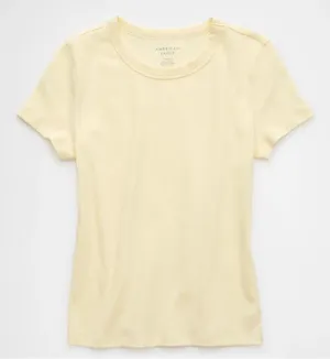 American Eagle Yellow Ribbed Women's Top thumbnail 3