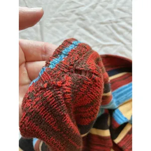 Vintage Montgomery Ward Western Knit Sweater Large Red/Black thumbnail 4
