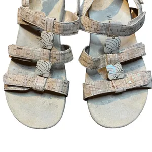 Vionic Amber Shoes Womens Size 8 Beige Cork Strappy Sandals Comfort Walking thumbnail 2