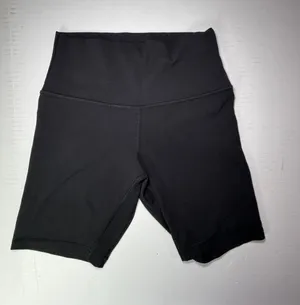 lululemon athletica Align Black High-Waist Bike Shorts estimated size 4 see msmt thumbnail 1