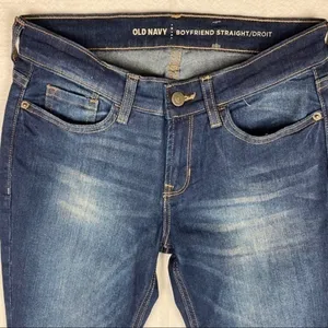 Old‎ Navy Dark Wash Straight Leg Boyfriend Jean thumbnail 3