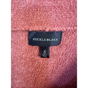 Buckle Black Women’s One Shoulder Long Sleeve Sweater READ Size Small (6938) thumbnail 3