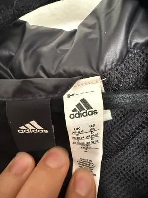 Adidas Black Windbreaker Jacket Zip-Up thumbnail 5