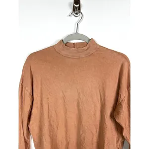 Aerie clay colored long sleeve‎ cropped top thumbnail 2
