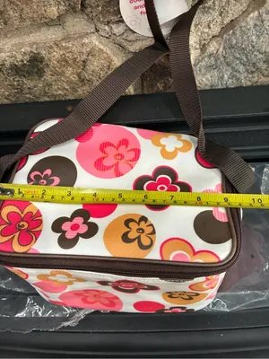 Limited Too Insulated Lunch Tote Bag Floral Design Y2K Pink White New with Tags thumbnail 2