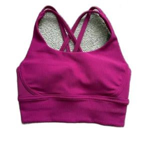 NWOT - Lululemon Energy Bra Long Line Ribbed *Medium Support, B–D Cup - Size 4 thumbnail 4