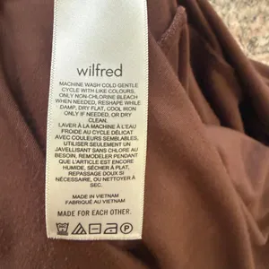 Wilfred Aritzia Lune Mini Dress Brown Short Sleeve Tie Wrap Women's M thumbnail 8