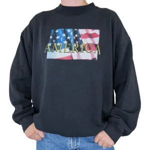 Vintage 90s Tultex American Flag Sweatshirt thumbnail 1