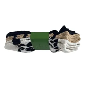 Kate Spade Fuzzy Leopard Low Cut Socks 3-Pair Set –‎ Women's OS – New thumbnail 2