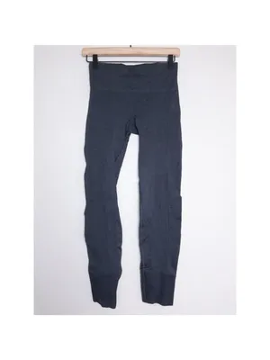 Lululemon Ebb to Street Legging 4 Heathered Black Seamless Mid Rise thumbnail 3