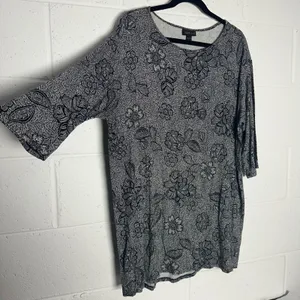 WEAREVER Collection J Jill Floral Print 3/4 Sleeve Top‎ Tunic Women's thumbnail 3