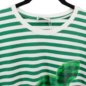 NEW Zara Dinosaur and Stripe Tee Novelty Comfort Fun Quirky Camp L thumbnail 3