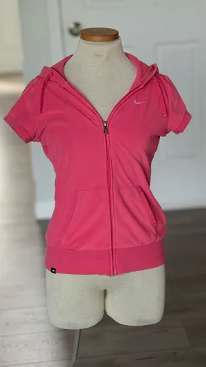 The Athletic Dept Nike Pink Zipper Hoodie thumbnail 1