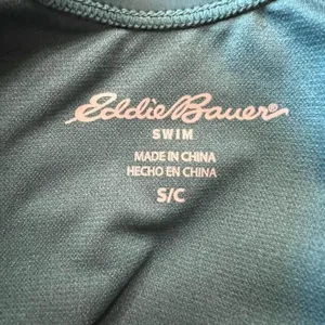 Eddie Bauer‎ One Piece Swimsuit Women S Teal High Neck Strappy Back ELW4898 NWT thumbnail 9