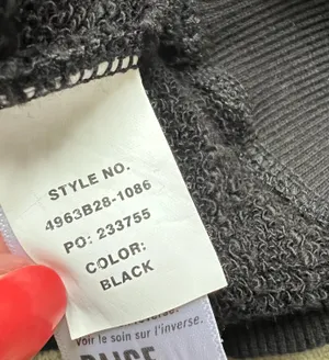Daytona Chain Trim Casual Pullover Sweatshirt Black Silver Size Large thumbnail 12