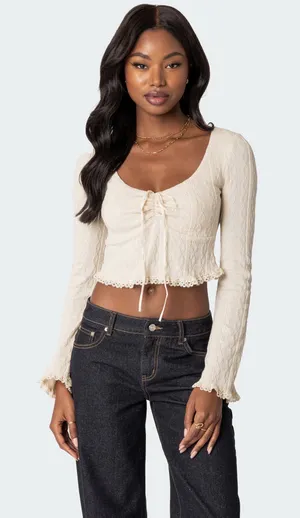 Edikted Long Sleeve Knit top M thumbnail 1