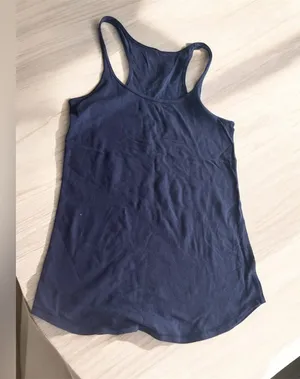 Lululemon Athletica Fitted Blue Tank Top thumbnail 1