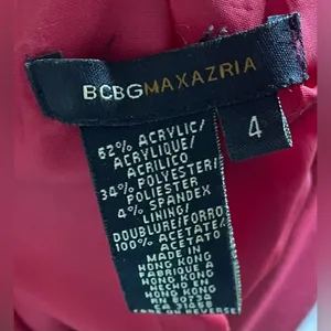 BCBGMaxAzria- Vibrant Red Y2k Jacket Size 4 thumbnail 6