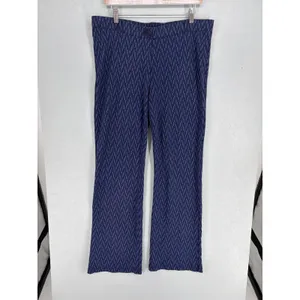 Betabrand Womens Dress Pant Yoga Pants Navy‎ Geometric Prism XL thumbnail 2