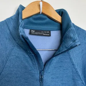 Under Armour Zip Up Sweatshirt Jacket ColdGear Women’s Size XL Loose Blue thumbnail 3
