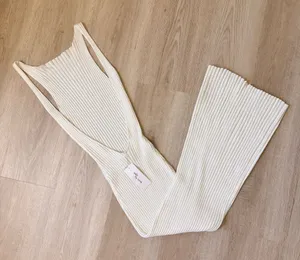 Edit By Nine Open Back Knit Dress White thumbnail 1
