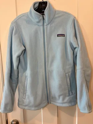 Patagonia Women’s Light Blue Synchilla Full Zip Fleece Jacket thumbnail 1